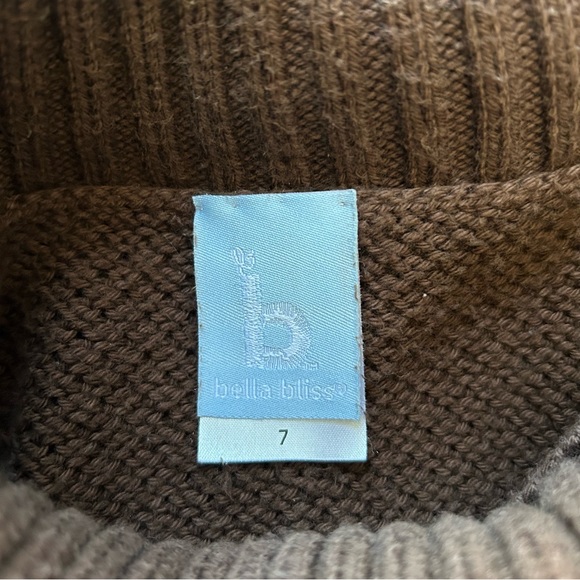 Bella Bliss Brown Sweater Dress, Size 7. - Picture 12 of 13
